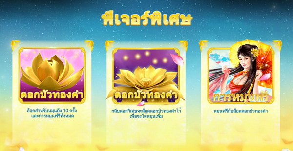 ฟีเจอร์พิเศษดอกบัวทองคำ