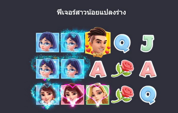 ฟีเจอร์สาวน้อยแปลงร่างสล็อตเพลารัก  