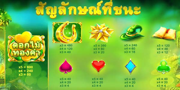 สัญลักษณ์ที่ชนะเกมส์พ่อมดวิเศษนำโชค