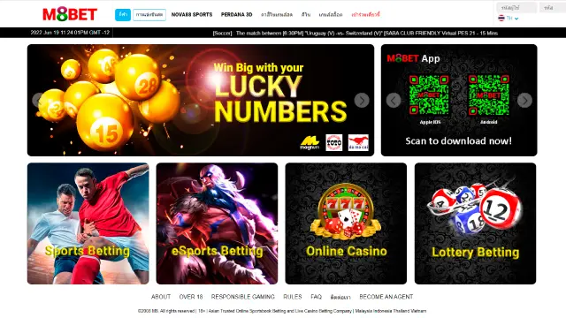 M8BET Website