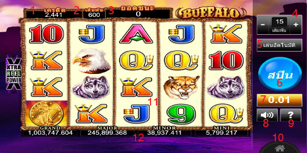 Play guide Buffalo Slot