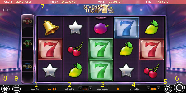 Play guide Sevens High Slot