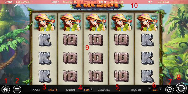 How to play Tarzan slot 