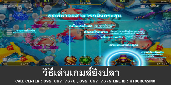 วิธีเล่นเกมส์ยิงปลา