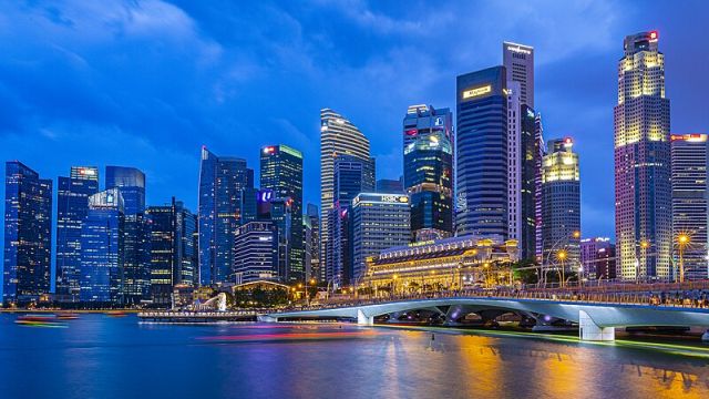 Singapore Skyline Night