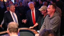 Trump visits Las Vegas casino